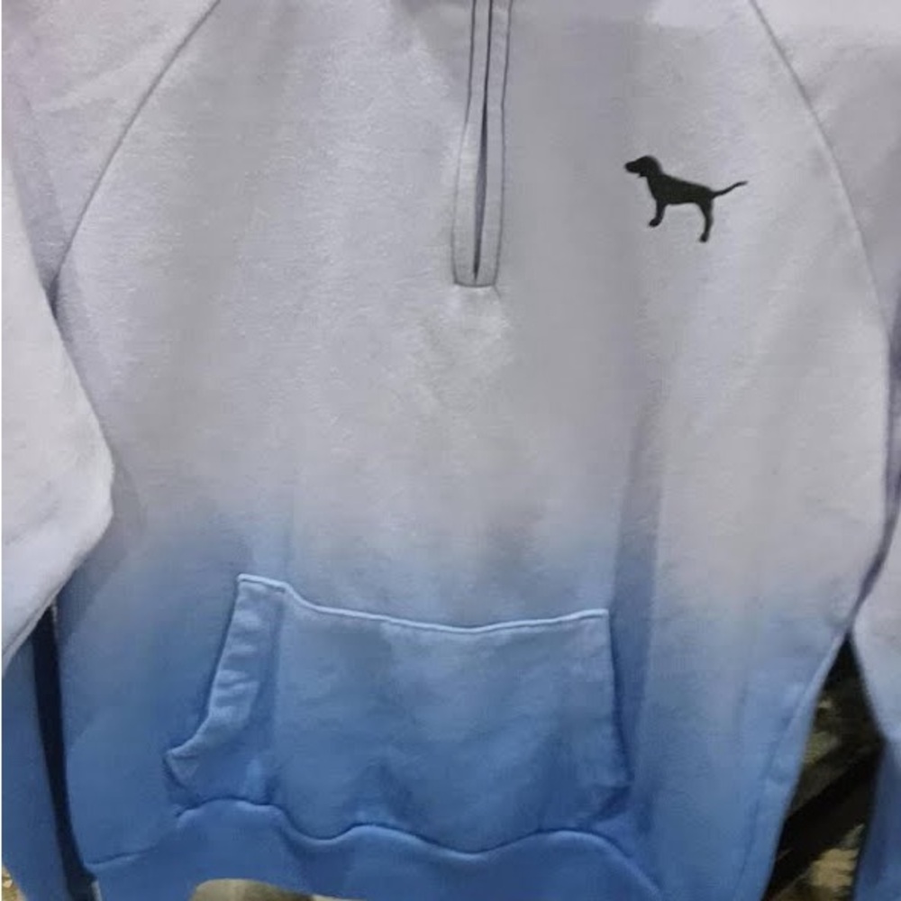 PINK Victoria's Secret Gradient Blue Hoodie